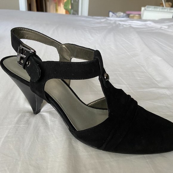 NINE WEST Black Size 10 Women's Shoes GUC - Picture 3 of 9